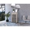 Ambler 1-Drawer 12-Bottle Wine Cabinet Light Grey