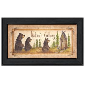 "Natures Calling" By Mary Ann June, Ready to Hang Framed Print, Black Frame