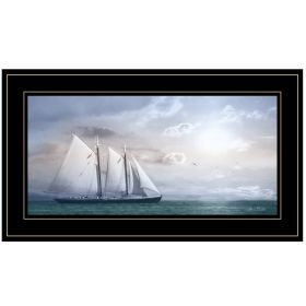 "Adventure on the Seas" by Lori Deiter, Ready to Hang Framed Print, Black Frame