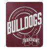 Mississippi State OFFICIAL NCAA "Campaign" Fleece Throw Blanket; 50" x 60"