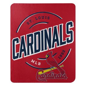 St Louis Cardinals OFFICIAL MLB "Campaign" Fleece Throw Blanket; 50" x 60"