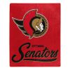 Senators OFFICIAL NHL "Signature" Raschel Throw Blanket; 50" x 60"