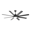 66 Inch Modern Ceiling Fan with Lights and Remote Control 6 Speed Reversible Noiseless DC Motor for Indoor