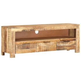 TV Stand 43.3"x11.8"x15.7" Rough Mango Wood