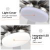72 in. Indoor Brushed Nickel Smart Ceiling Fan with LED Light and Remote by Tuya APP, Works with Alexa/Google