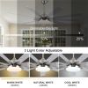 72 in. Indoor Brushed Nickel Smart Ceiling Fan with LED Light and Remote by Tuya APP, Works with Alexa/Google