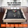 VEVOR Billiards Table, 7 ft Pool Table, Adjust Legs Stable Billiards Table, Pool Table Set Includes Balls, Cues, Chalks and Brush