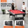 VEVOR Billiards Table, 7 ft Pool Table, Portable Foldable Space-Saving Table, Billiard Table Set Includes Balls, Cues, Chalks and Brush