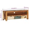 TV Stand 43.3"x11.8"x15.7" Solid Wood Reclaimed