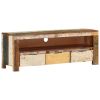 TV Stand 43.3"x11.8"x15.7" Solid Wood Reclaimed