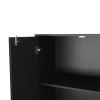 Lewis Storage Cabinet Base, Four Caster, Double Door Cabinet, Two Interior Shelves