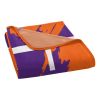 CLEMSON OFFICIAL NCAA "Dimensional" Micro Raschel Throw Blanket; 46" x 60"