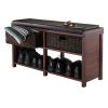 Colin Cushion Bench with Baskets