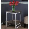 Jared End Table; Enamel Steel Tube