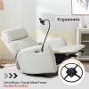 270¬∞ Power Swivel Rocker Recliner Chair, Electric Glider Reclining Sofa with USB Ports, Power Swivel Glider