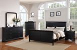 Elegant Bedroom 1pc Chest Of Drawers Black Color Drawers Tall Chest Plywood Furniture