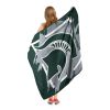 MICHIGAN STATE OFFICIAL NCAA "Halftone" Micro Raschel Throw Blanket; 46" x 60"