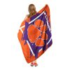 CLEMSON OFFICIAL NCAA "Dimensional" Micro Raschel Throw Blanket; 46" x 60"
