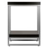 Jared End Table; Enamel Steel Tube