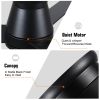 Amici 48 in. Indoor Black Low Profile Standard Ceiling Fan with Integrated LED Light Kit, Remote Included