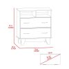 Double Drawer Dresser Arabi, Bedroom, Black