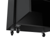 Lewis Storage Cabinet Base, Four Caster, Double Door Cabinet, Two Interior Shelves