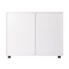 Halifax Wide 2-Door Storage Cabinet; 4-Drawer; White