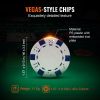 VEVOR Poker Chip Set, 200-Piece Poker Set, Complete Poker Playing Game Set with Aluminum Carrying Case, 11.5 Gram Casino Chips, Cards