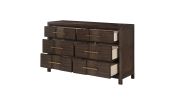Kenzo Modern Style 6-Drawer Dresser Made with Wood in Walnut