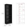 Lainor 3 Piece Home Bookcase set, 74" Wide with 13 Shelves , Living Room Set Set Black