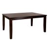 Cherry Finish Classic 6pc Dining Set Wooden Table w Draw Leaf Bench and 4 Side Chairs Faux Leather Upholstered Durable Furniture Transitional Style La
