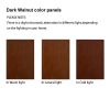 Curio Cabinet Lighted Curio Diapaly Cabinet with Adjustable Shelves and Mirrored Back Panel, Tempered Glass Doors (Walnut, 3 Tier)