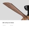 56 in. Integrated LED Indoor&Outdoor Brown Imitation Wood Ceiling Fan with Light Kit and Remote Control