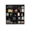 Luetz 3 Piece Home Bookcase set, 67" Wide with 15 Shelves , Living Room Set Set Black