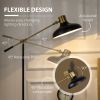 Adjustable Floor Lamps for Living Room, Standing Lamp for Bedroom with Balance Arm, Adjustable Head and Height