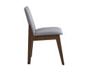 ACME kaela Side Chair (Set-2), Light Gray Fabric & Walnut Finish DN02926