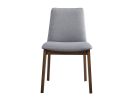 ACME kaela Side Chair (Set-2), Light Gray Fabric & Walnut Finish DN02926
