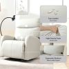 270¬∞ Power Swivel Rocker Recliner Chair, Electric Glider Reclining Sofa with USB Ports, Power Swivel Glider