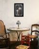 "Everyday Starts with Coffee" Chalkboard framed By Trendy Decor 4U, Ready to Hang Framed Print, Black Frame