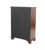 Dark Cherry 1pc Chest Of Drawers Storage Bedroom Furniture Traditional Style Chest