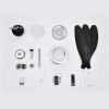 52'' ABS Blades Ceiling Fan with Lights and DC Remote, DC Motor Modern Ceiling Fan with 3 ABS Fan Blades & 2 Down Rods