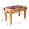 54-Inch Hurricane Foosball Table for Family Game Rooms with Light Cherry Finish, Analog Scoring and Free Accessories brown