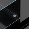 On-Trend TV Stand with Two Media Storage Cabinets Modern High Gloss Entertainment Center for 75 Inch TV