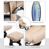 HOMCOM Massage Recliner Chair with Ottoman, 360° Swivel Recliner and Footstool, 10 Point Vibration