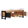 TV Stand 47.2"x11.8"x15.7" Solid Wood Mango