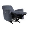 Modern Living Room 1pc Power Rocker Reclining Chair Dark Gray Velvet Upholstery Solid Wood Frame Luxury Home Furniture