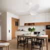 38 Inch Ceiling Fan Without Light, Modern Indoor Outdoor Ceiling Fans with DC Motor Remote Control for Bedroom, Living Room