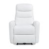 Bloomy 35.5" High-Back Power Recliner Motion Chair, Chiffon White Boucle