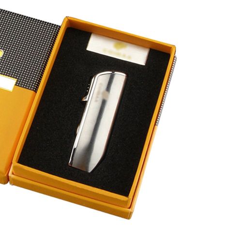 Lighter Metal 3 Torch Butane Gas Jet Cigar Lighters Windproof Blue Flame Refillable Cigar Lighting Tool