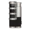 Metal Cigar Lighter Windproof Butane Gas 3 Jet Firepower Cigar Torch Lighter With Punch Cutter Smoking Tool